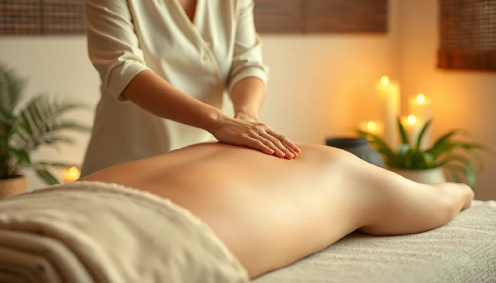 Experience soothing 호치민 마사지 in a serene spa setting with calming elements and a professional masseuse.