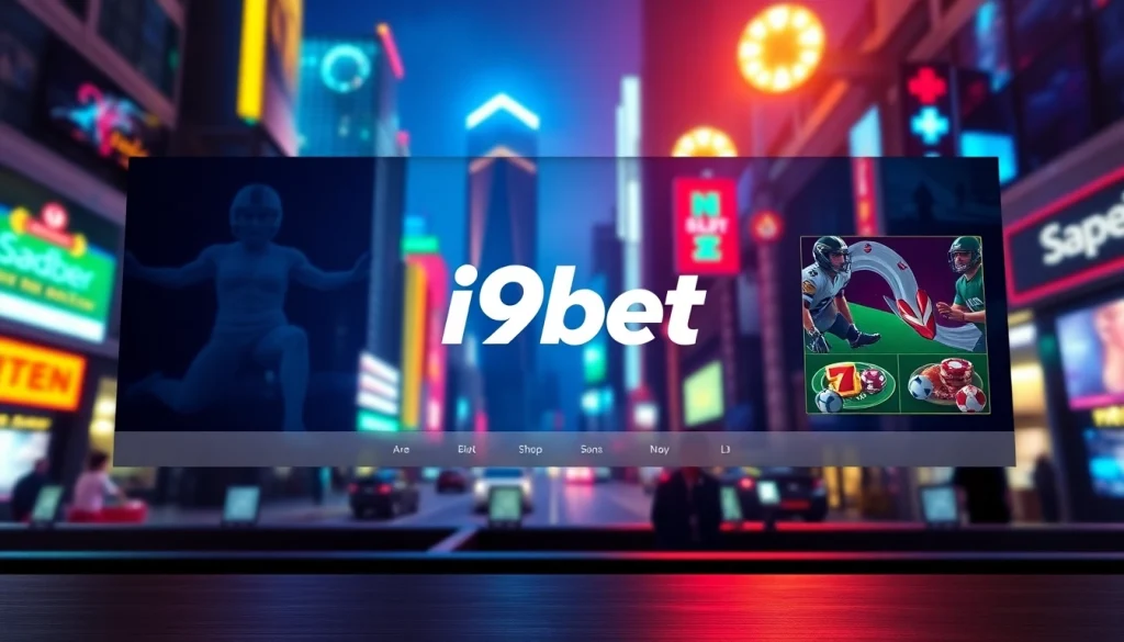 Engage with i9bet's vibrant online gambling interface featuring popular game graphics.