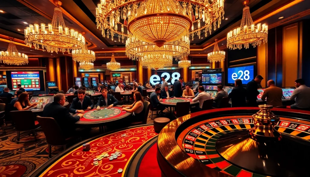 Engage in thrilling gambling at the casino featuring e28 promotions across poker tables and roulette wheels.